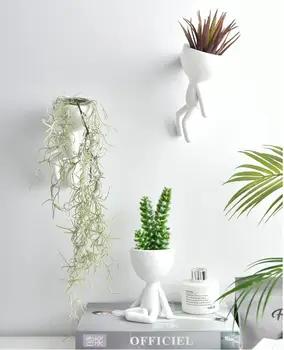 Humanoid Ceramic Flower Pot Indoor Outdoor Art Portrait Sculpture Vase Resin Succulent Planter Vase Home Garden Decor
Humanoid Ceramic Flower Pot Indoor Outdoor Art Portrait Sculpture Vase Resin Succulent Planter Vase Home Garden Decor