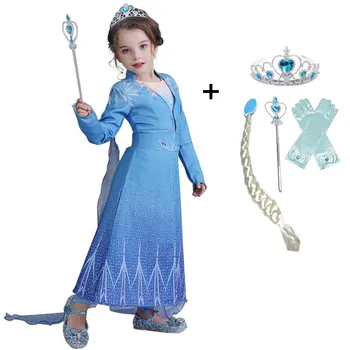 Anna Elsa 2 New Girls Princess Dress Halloween Cosplay Costume Winter Long Sleeve Elza Costume for Kids Girl Vestidos 4 6 8 10 T
Anna Elsa 2 New Girls Princess Dress Halloween Cosplay Costume Winter Long Sleeve Elza Costume for Kids Girl Vestidos 4 6 8 10 T