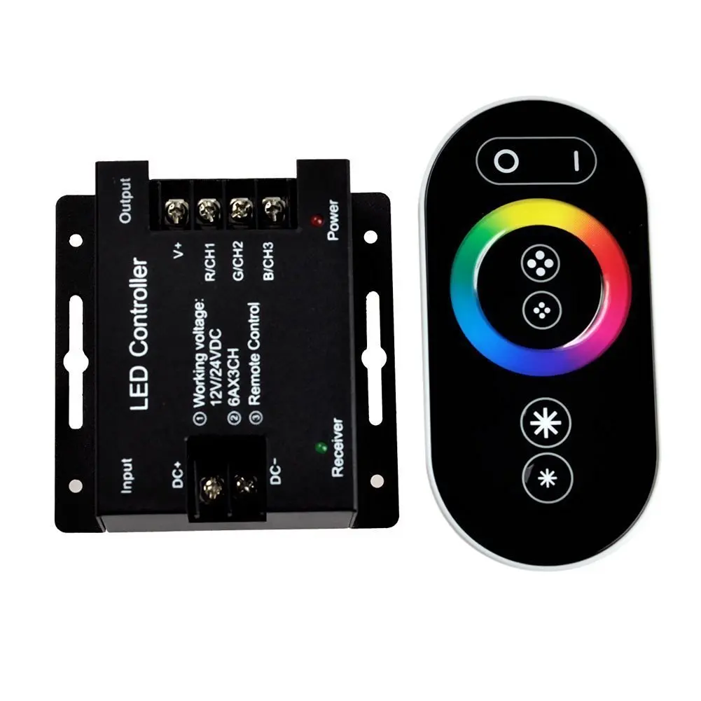 Manufacturers Direct Selling Wireless Steel Casing Fully Touch RGB Controller Colorful Box RF Touch RGB Controller LED Controlle
Manufacturers Direct Selling Wireless Steel Casing Fully Touch RGB Controller Colorful Box RF Touch RGB Controller LED Controlle