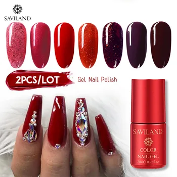 SAVILAND 2pcs Semi Permanent Color Gel Nail Polish Soak Off Hybird UV Base Coat Gel Nail Polish Nails Art Manicure Tools
SAVILAND 2pcs Semi Permanent Color Gel Nail Polish Soak Off Hybird UV Base Coat Gel Nail Polish Nails Art Manicure Tools