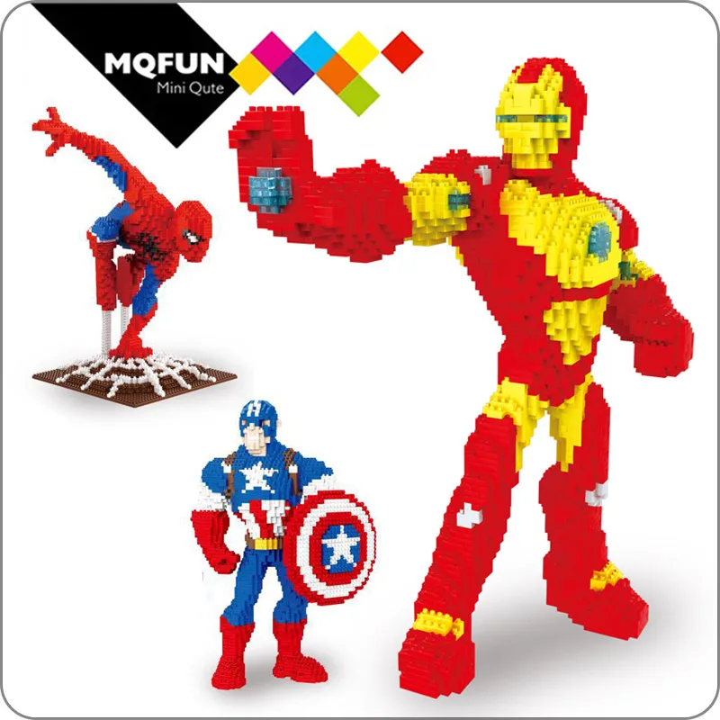 ZMS Marvel avengers Diamond Super Hero Building Blocks Models Captain America spiderman Iron Man Action Figure Toys For Children
ZMS Marvel avengers Diamond Super Hero Building Blocks Models Captain America spiderman Iron Man Action Figure Toys For Children