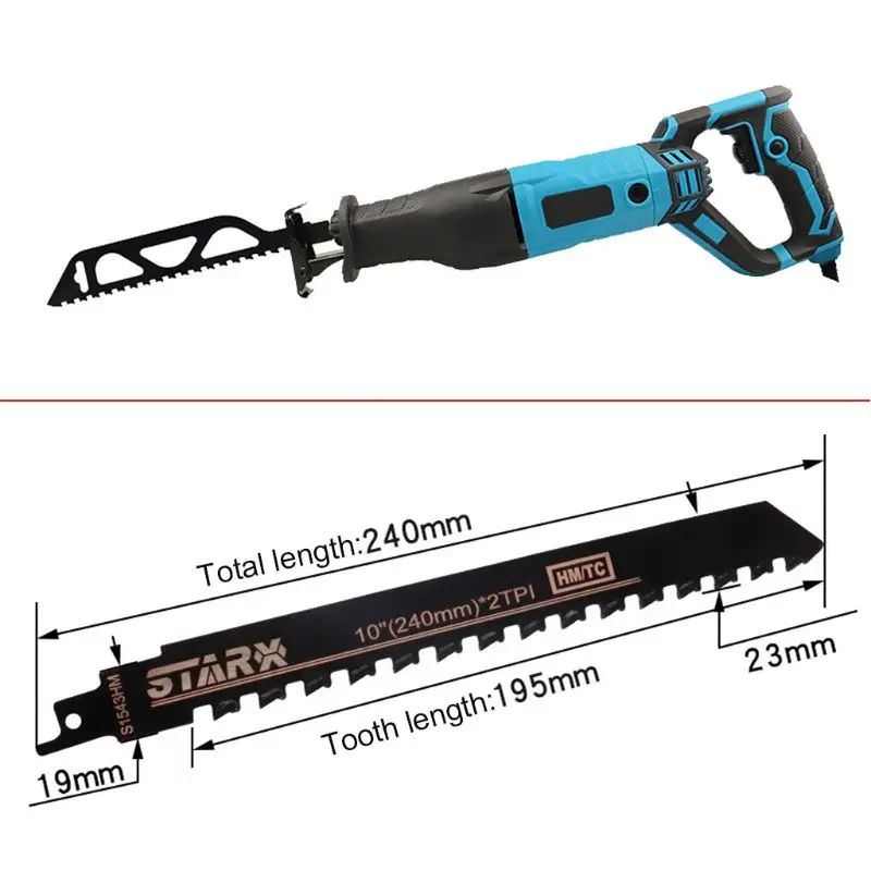 Demolition Masonry Reciprocating Saw Blade for Cutting Brick Stone Alloy Steel 28TC
Demolition Masonry Reciprocating Saw Blade for Cutting Brick Stone Alloy Steel 28TC