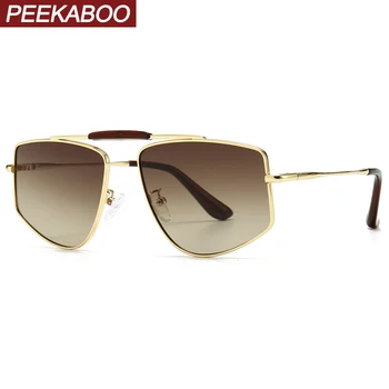 Peekaboo gold metal sunglasses for men gradient lens 2021 summer male square sun glasses for women brown blue uv400
Peekaboo gold metal sunglasses for men gradient lens 2021 summer male square sun glasses for women brown blue uv400