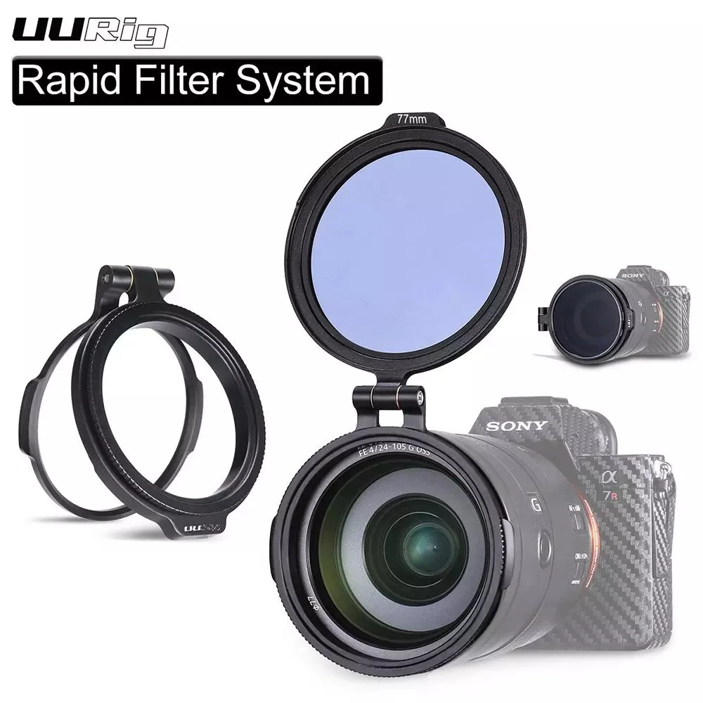 UURig RFS ND Filter Quick Release Ring DSLR Camera Accessory Quick Switch Bracket DSLR Lens Flip Mount Clip r60
UURig RFS ND Filter Quick Release Ring DSLR Camera Accessory Quick Switch Bracket DSLR Lens Flip Mount Clip r60