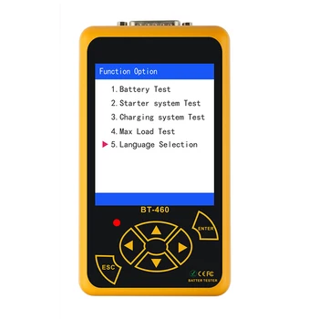 BT-460 Car Battery Tester Charging System Analyzer Multi-Languages Vehicle Testing Repair Tools for 12V 24V Vehicle F-Be
BT-460 Car Battery Tester Charging System Analyzer Multi-Languages Vehicle Testing Repair Tools for 12V 24V Vehicle F-Be
