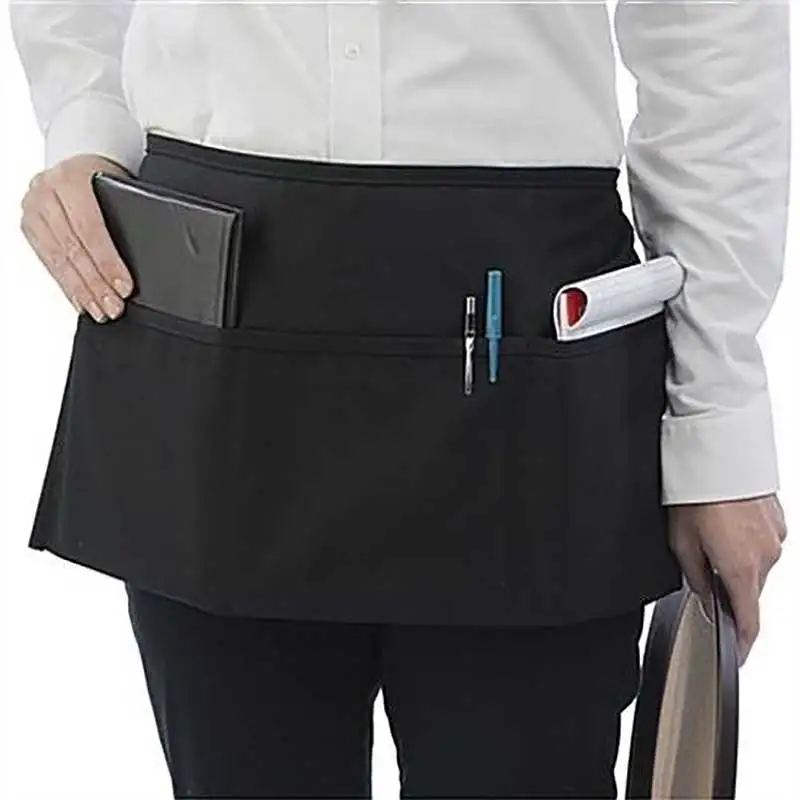 3 Pocket Kitchen Restaurant Short Aprons Half-length Adjustable Female Adult Apron Hotel Chef Cooking Apron Bar Work Short
3 Pocket Kitchen Restaurant Short Aprons Half-length Adjustable Female Adult Apron Hotel Chef Cooking Apron Bar Work Short