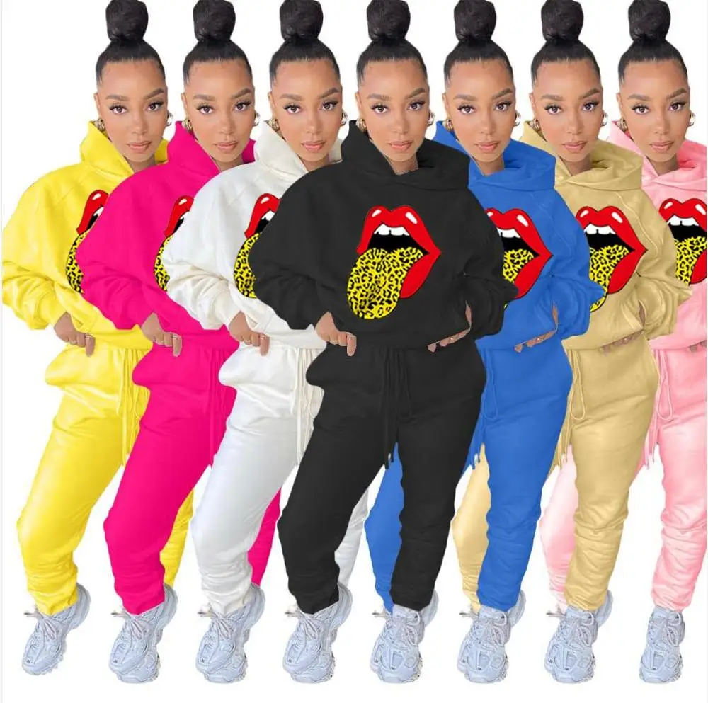 2020 Solid Women's Set Hooded Sweatshirt Jogger Pants Suit Tracksuit Matching Two Piece Set Autumn Winter Casual Outfits
2020 Solid Women's Set Hooded Sweatshirt Jogger Pants Suit Tracksuit Matching Two Piece Set Autumn Winter Casual Outfits