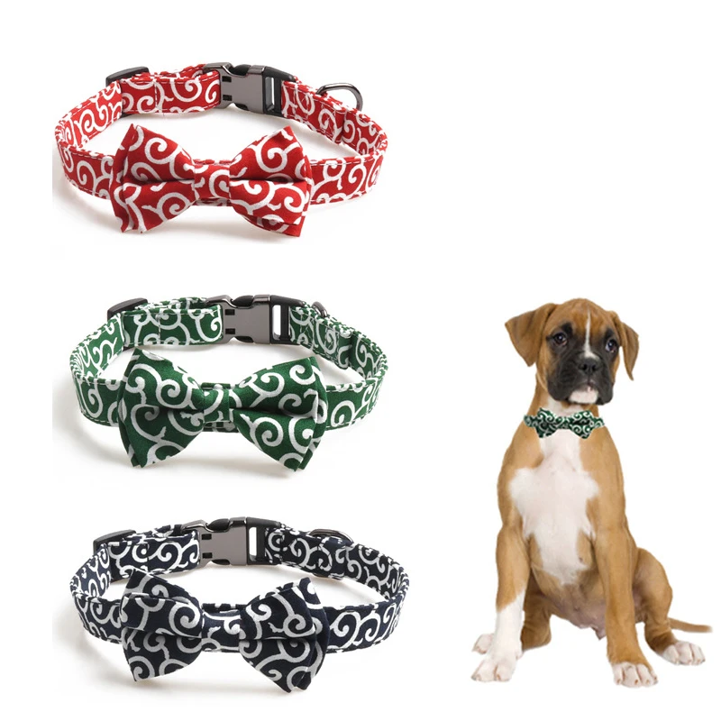 Bowtie Dog Collar Cute Japanese Bow Tie Pet Collars Bowknot Semimetal Buckle for Small Medium Large Dogs Soft and Adjustable
Bowtie Dog Collar Cute Japanese Bow Tie Pet Collars Bowknot Semimetal Buckle for Small Medium Large Dogs Soft and Adjustable