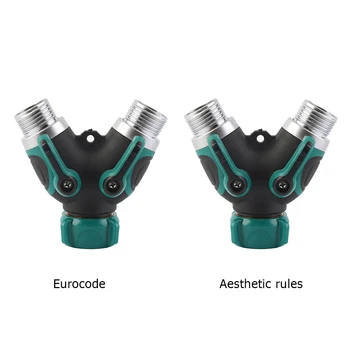 2-Way Garden Faucet Splitter Connector Distributor Easily Carrying Outdoor Tap Y-shaped Watering Part Eco-friendly Tool 
2-Way Garden Faucet Splitter Connector Distributor Easily Carrying Outdoor Tap Y-shaped Watering Part Eco-friendly Tool