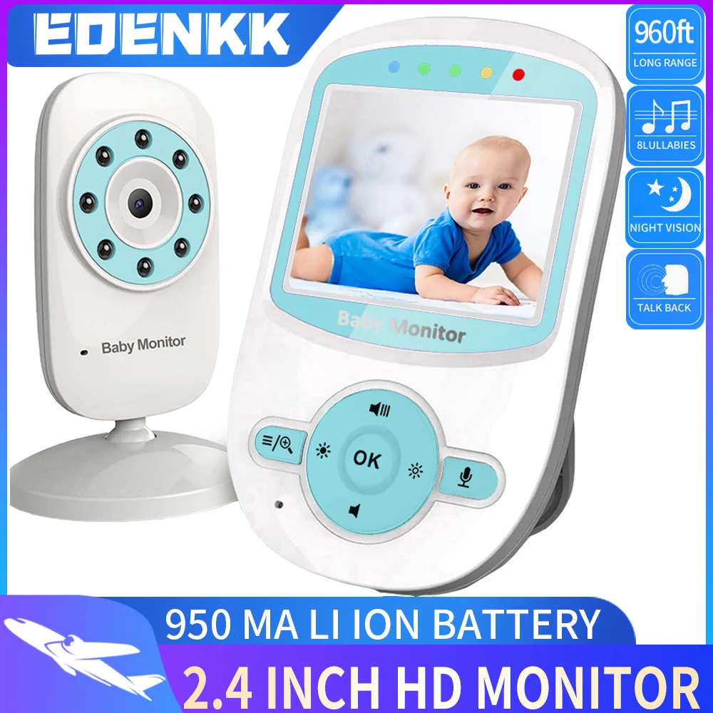 baby video monitor with camera and audio, remote, room temperature, infrared night vision, two-way talk, high capacity battery.
baby video monitor with camera and audio, remote, room temperature, infrared night vision, two-way talk, high capacity battery.