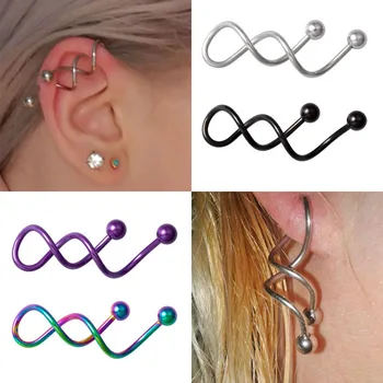 1PC Twist Ear Stud Industrial Navel Belly Button Ring Helix Tragus Cartilage Piercing Barbell Nombril Earring Women Body Jewelry
1PC Twist Ear Stud Industrial Navel Belly Button Ring Helix Tragus Cartilage Piercing Barbell Nombril Earring Women Body Jewelry