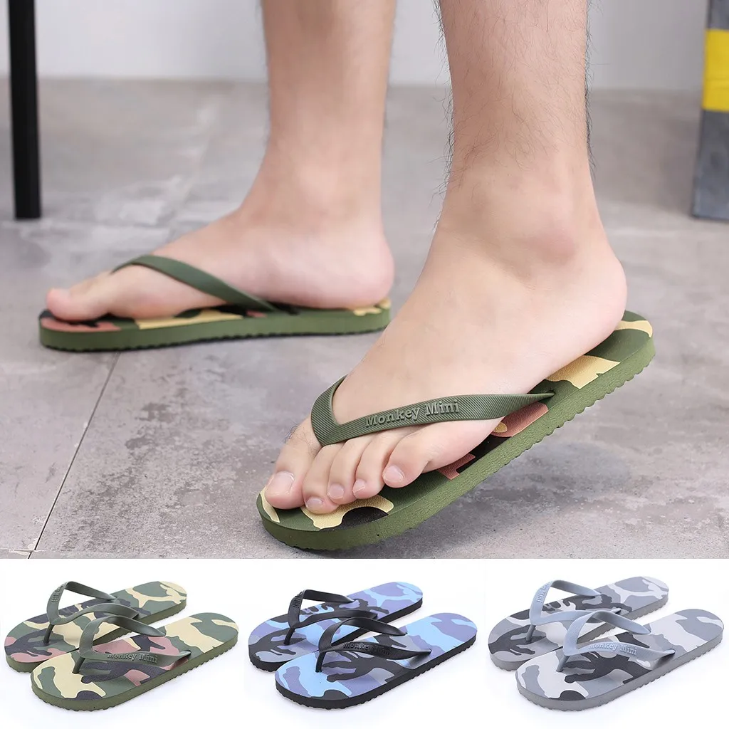 2020 New Men Shoes Summer Male Camouflage Flip Flops High Quality Beach Sandals Anti-slip Slipper Zapatos Hombre Casual Shoes 
2020 New Men Shoes Summer Male Camouflage Flip Flops High Quality Beach Sandals Anti-slip Slipper Zapatos Hombre Casual Shoes