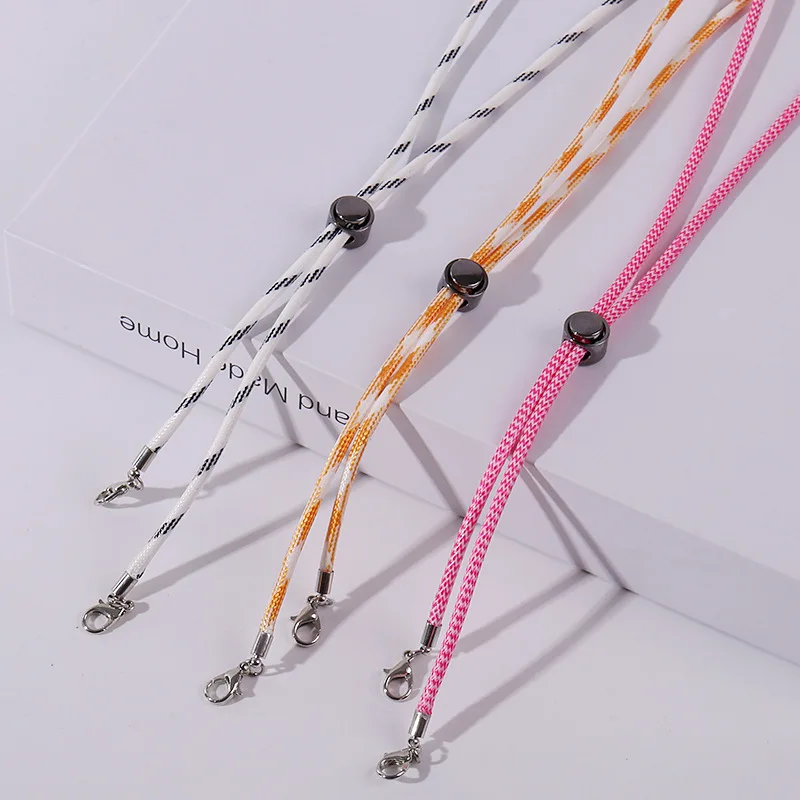 Colorful Metal Buttons Adjustable Lanyard Handy Convenient Safety Face Mask Rest Ear Holder Rope Ear Hanging Rope Nose Clips
Colorful Metal Buttons Adjustable Lanyard Handy Convenient Safety Face Mask Rest Ear Holder Rope Ear Hanging Rope Nose Clips