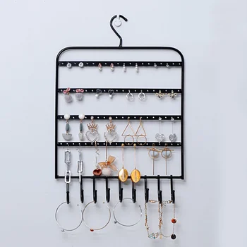 Metal Wrought Iron Jewelry Display Holder Household Necklace Earrings Storage Rack Key Holder Wall Decoration Accessories
Metal Wrought Iron Jewelry Display Holder Household Necklace Earrings Storage Rack Key Holder Wall Decoration Accessories