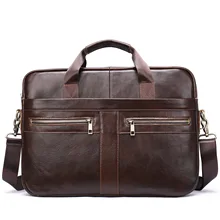 Genuine Leather Briefcase for Men with Padded Protection for 14 Inch Laptop Top Leather Handbag
Genuine Leather Briefcase for Men with Padded Protection for 14 Inch Laptop Top Leather Handbag