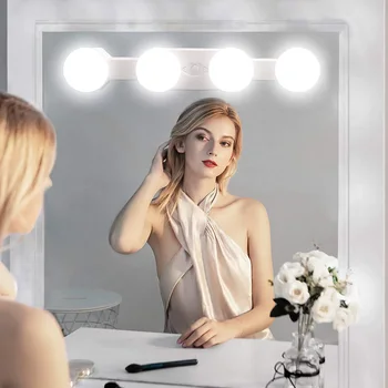 Portable Makeup Lights Cordless Super Bright with 4 LED Bulbs LED Vanity Mirror Light --M25
Portable Makeup Lights Cordless Super Bright with 4 LED Bulbs LED Vanity Mirror Light --M25