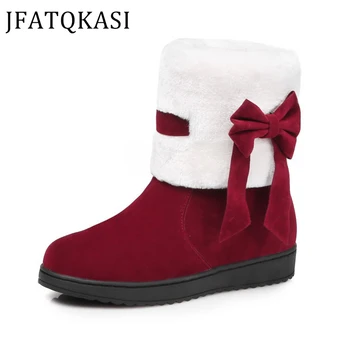 Women Boots Winter Snow Boots Bow-Knot Warm Shoes Woman Plush Non-Slip Fashion Lovely Student Boots Plus Velvet Thick 2019 New 
Women Boots Winter Snow Boots Bow-Knot Warm Shoes Woman Plush Non-Slip Fashion Lovely Student Boots Plus Velvet Thick 2019 New