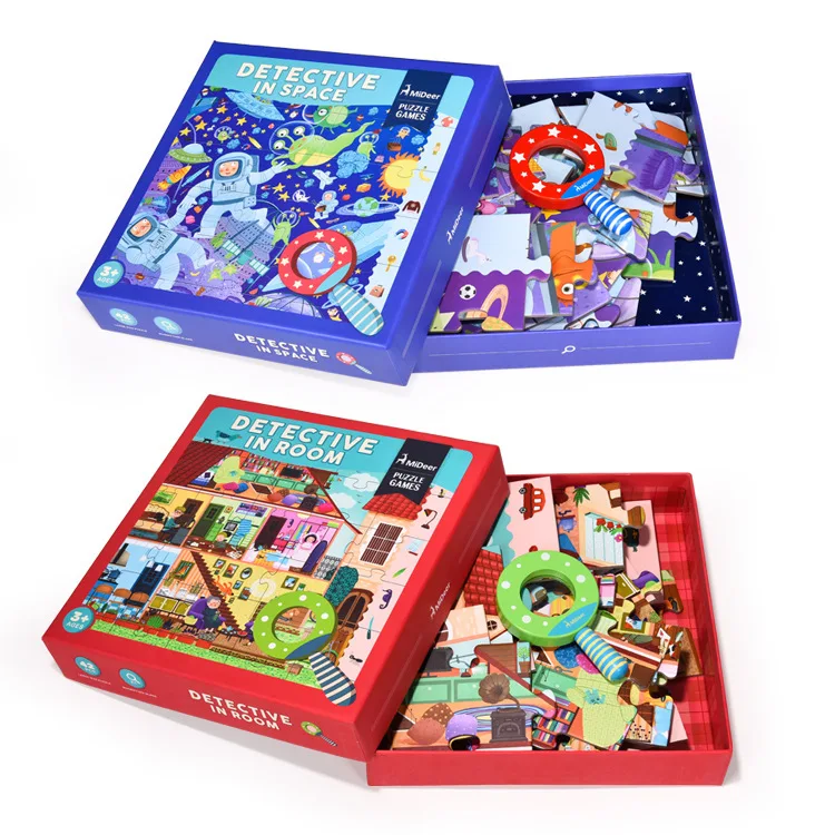 CHILDREN'S Puzzle Creative Toy-with Magnifying Glass Space Explore Large Pieces Cartoon Paper
CHILDREN'S Puzzle Creative Toy-with Magnifying Glass Space Explore Large Pieces Cartoon Paper
