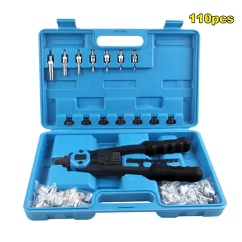 110pc/set Manual Rivet Machine Rivet Gun Nut Tool M3-M8 Threaded Nut Rivet Machine Rivet Kit Tool Set
110pc/set Manual Rivet Machine Rivet Gun Nut Tool M3-M8 Threaded Nut Rivet Machine Rivet Kit Tool Set