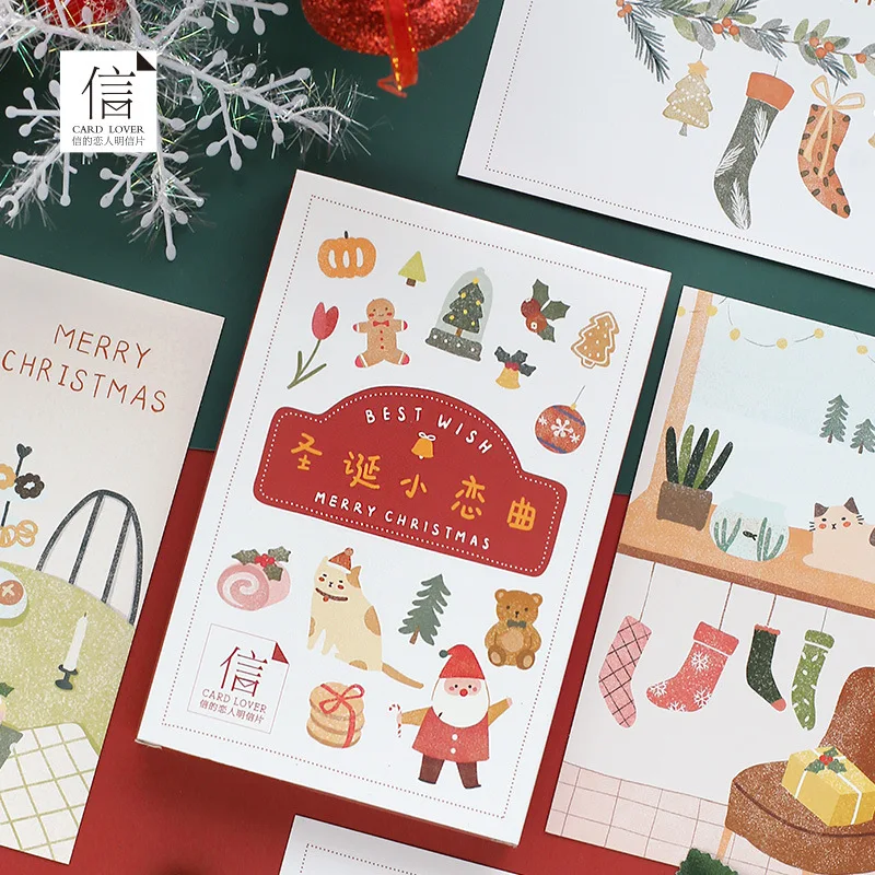 Letter of Lovers Boxed Postcard 30 Sheets into Christmas Small Love Song Creative Convention Gift Message Blessing Cards
Letter of Lovers Boxed Postcard 30 Sheets into Christmas Small Love Song Creative Convention Gift Message Blessing Cards