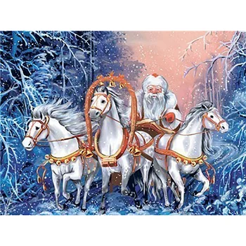Diamond Embroidery Santa Horse-Drawn Carriage Landscape Diamond Trees Diamond Painting Cross Stitch Needlework Craft Gifts DIY 
Diamond Embroidery Santa Horse-Drawn Carriage Landscape Diamond Trees Diamond Painting Cross Stitch Needlework Craft Gifts DIY