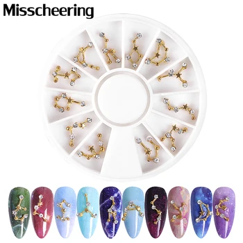 12 Constellation Shape Nail Art Decorations 3D Alloy Nail Rhinestones Creative Jewelry Decor Nail Wheel DIY Manicure Accessories 
12 Constellation Shape Nail Art Decorations 3D Alloy Nail Rhinestones Creative Jewelry Decor Nail Wheel DIY Manicure Accessories