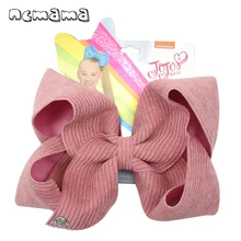 

ncmama 7'' Jojo Bows Jojo Siwa Large Hair Bows for Girls Hair Clips Handmade Solid Velvet Hairgrips Party Kids Hair Accessories