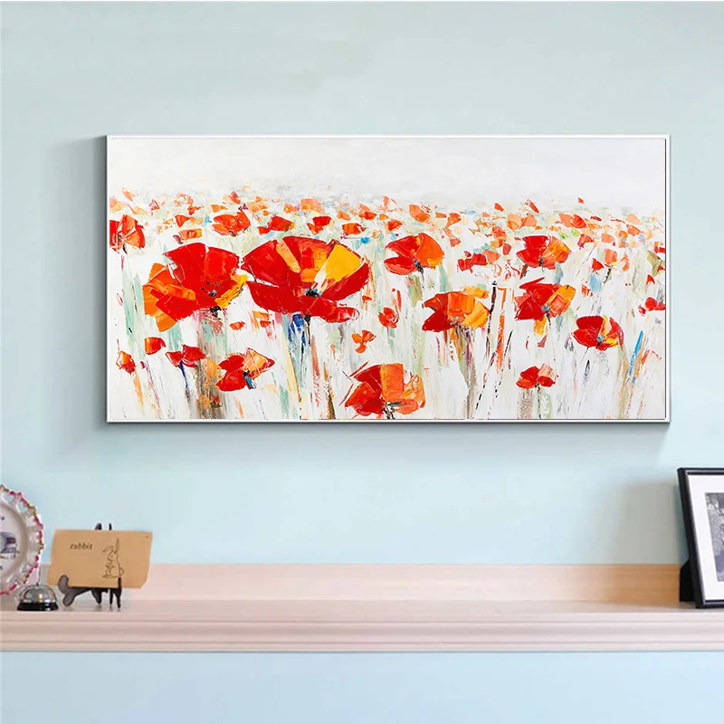 Abstract Oil Painting Red Flower Wall Art Picture Canvas Painting for Living Room No Frame Modern Decoration Art
Abstract Oil Painting Red Flower Wall Art Picture Canvas Painting for Living Room No Frame Modern Decoration Art