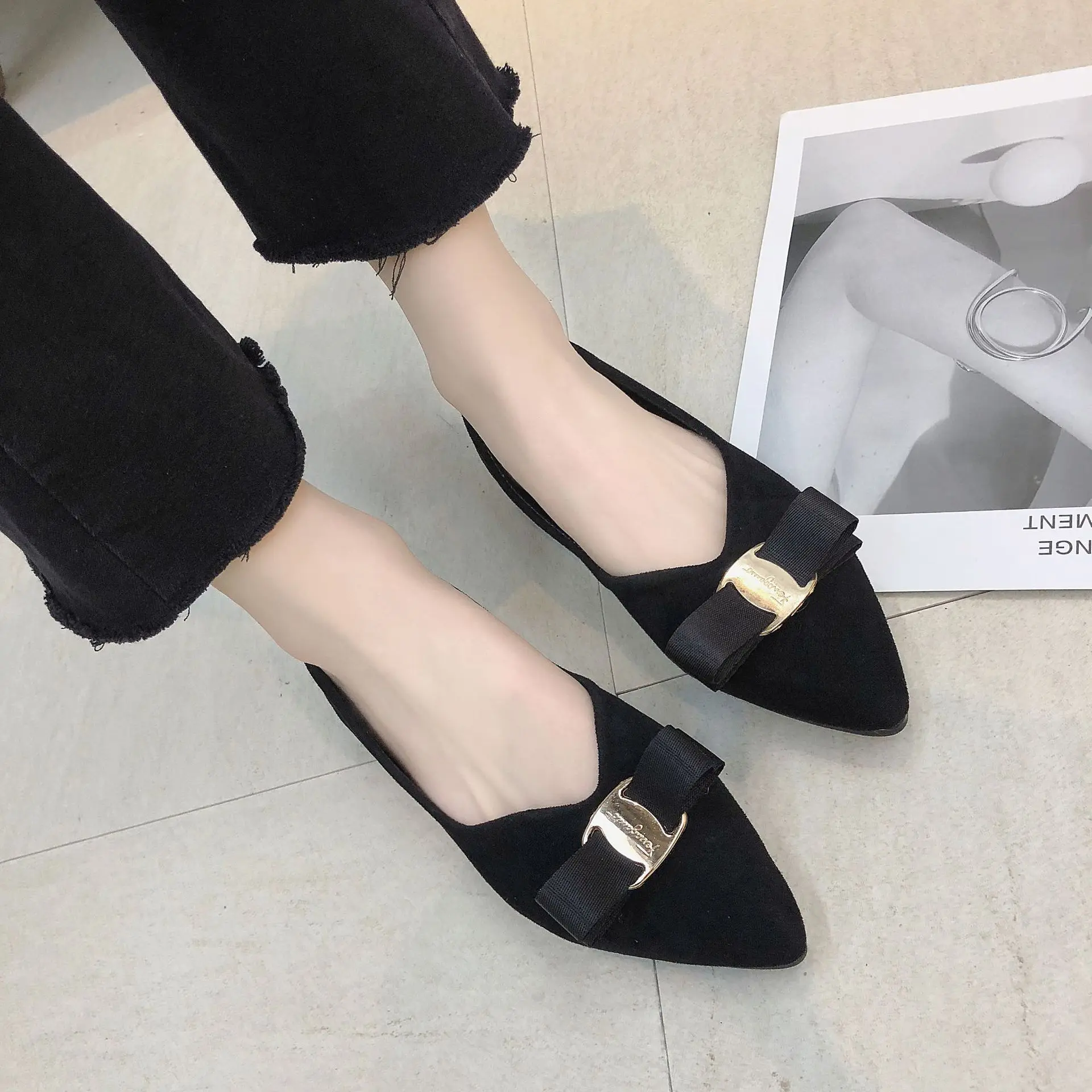 2019 Spring New Style Korean-style Versatile Fashion Network Red Single Shoes Women Flat Low-Cut Fairy Side Scoop Bootie Every E
2019 Spring New Style Korean-style Versatile Fashion Network Red Single Shoes Women Flat Low-Cut Fairy Side Scoop Bootie Every E