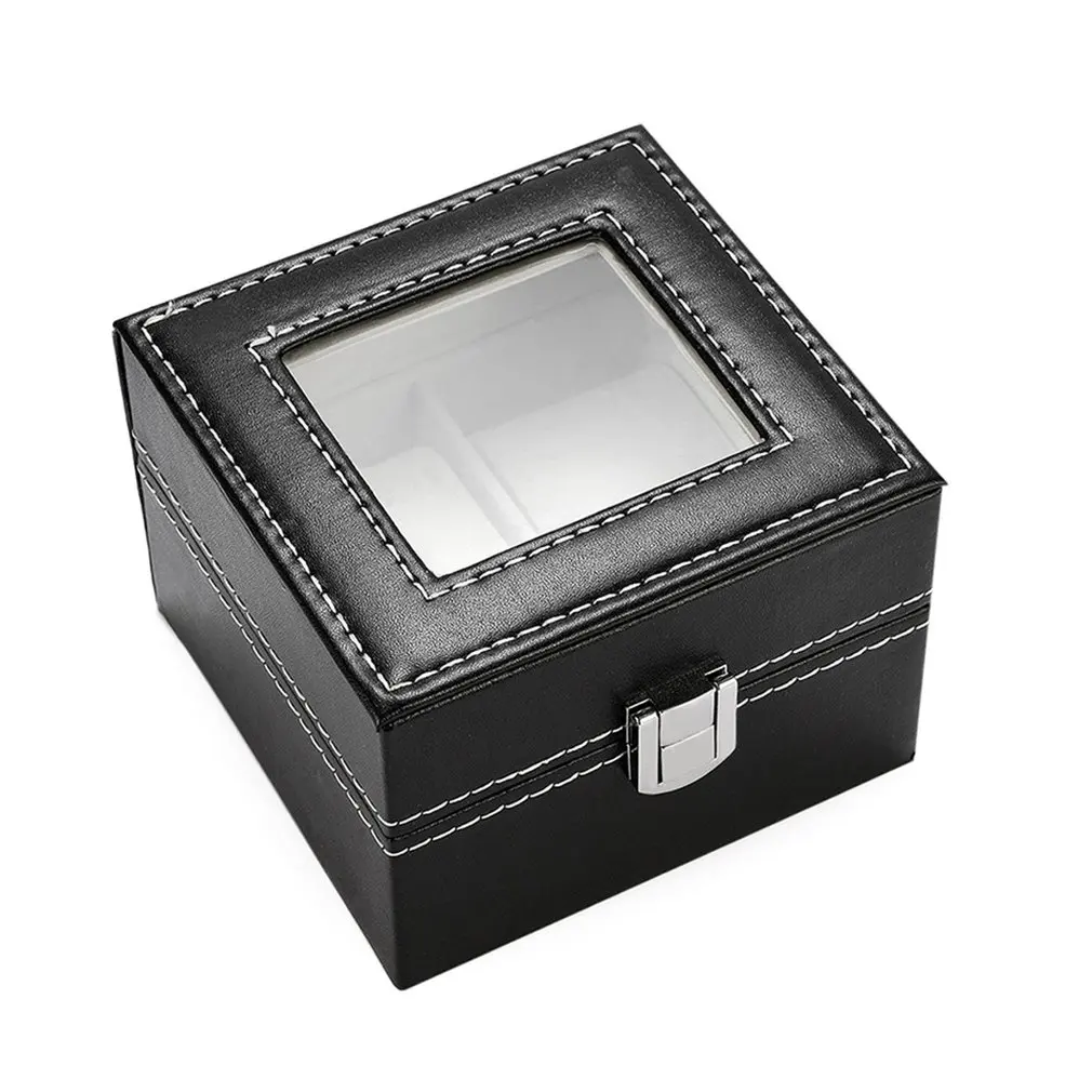 New 2 Slots PU Leather Watch Organizer Display Storage Box Mechanical Watches Box Flip Cover Showcase 65291016A
New 2 Slots PU Leather Watch Organizer Display Storage Box Mechanical Watches Box Flip Cover Showcase 65291016A
