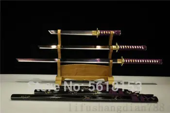1095 CARBON STEEL FORGED JAPANESE SAMURAI SWORD SET ( KATANA + WAKIZASHI +TANTO)
1095 CARBON STEEL FORGED JAPANESE SAMURAI SWORD SET ( KATANA + WAKIZASHI +TANTO)