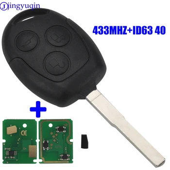 433MHz ID63 40D Chip 3 Button Smart Remote Control Car Key for Ford Focus 2005-2011 for Ford Fiesta Car Key Fob Shell Cover
433MHz ID63 40D Chip 3 Button Smart Remote Control Car Key for Ford Focus 2005-2011 for Ford Fiesta Car Key Fob Shell Cover