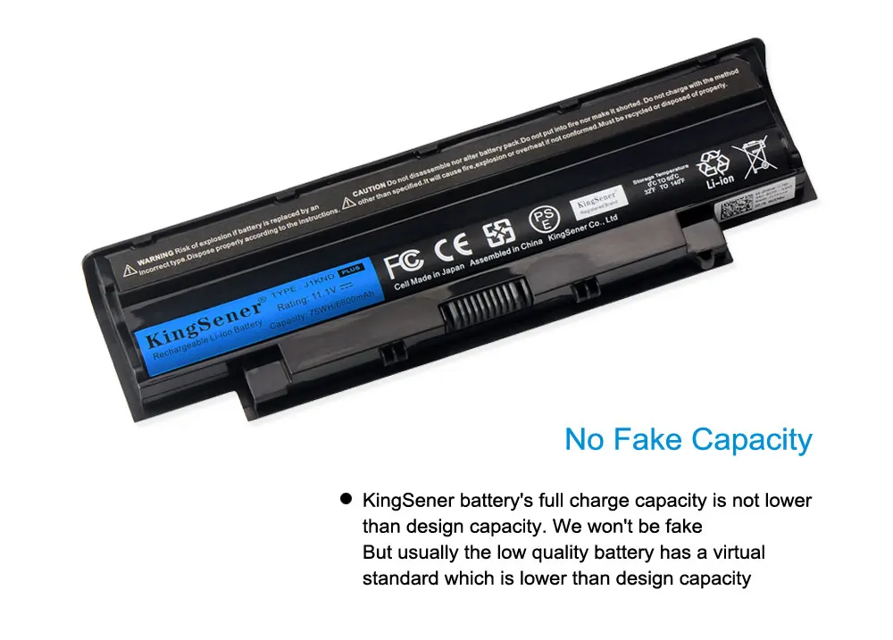 Аккумулятор KingSener J1KND для ноутбука DELL Inspiron N4010 N3010 N3110 N4050 N4110 N5010 N5010D N5110 N7010 N7110 M501 M501R