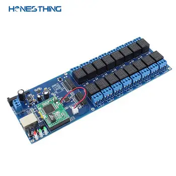 HonesThing USR-R16-T Wireless 16 Channel Relay Output Controller Relay Switch Remote Control Module by WIFI LAN WAN RJ45 TCP/IP
HonesThing USR-R16-T Wireless 16 Channel Relay Output Controller Relay Switch Remote Control Module by WIFI LAN WAN RJ45 TCP/IP