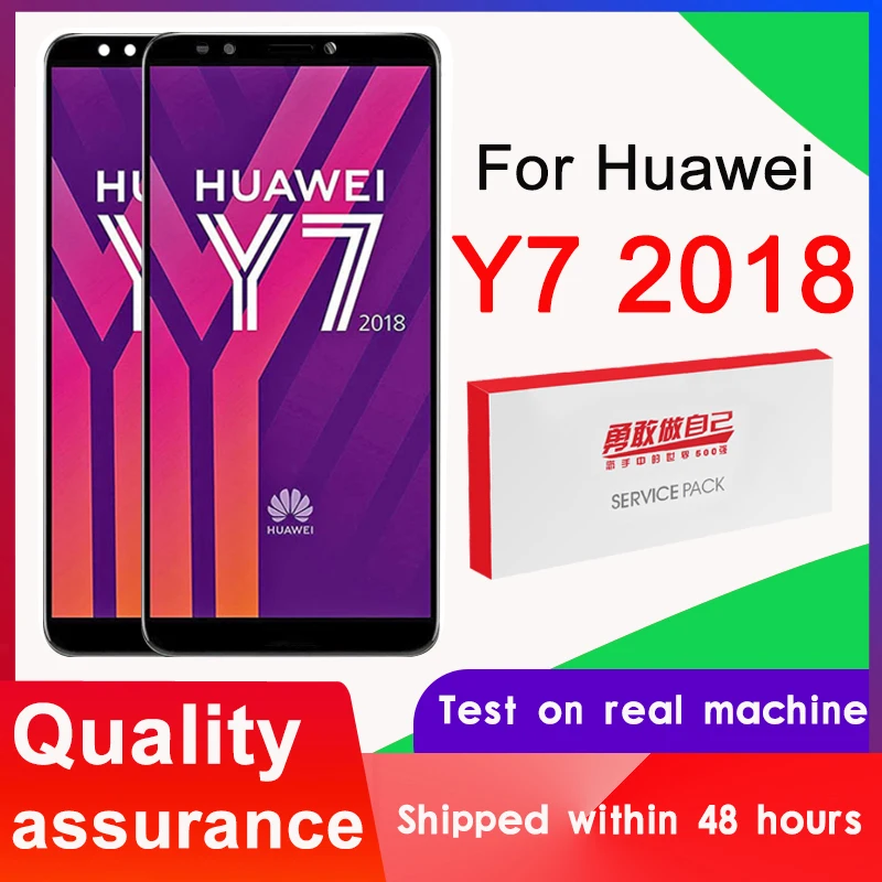 100% Tested 5.99'' For Huawei Y7 2018 LCD Pro Display Touch Screen Digitizer Assembly Prime Replacement | Мобильные телефоны