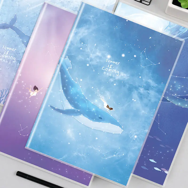 “Whale Ocean”A5/B5 Waterproof PU Cover Notebook Notebook Planners Note Book Diary Journals Notepads Stationery School Supplies
“Whale Ocean”A5/B5 Waterproof PU Cover Notebook Notebook Planners Note Book Diary Journals Notepads Stationery School Supplies