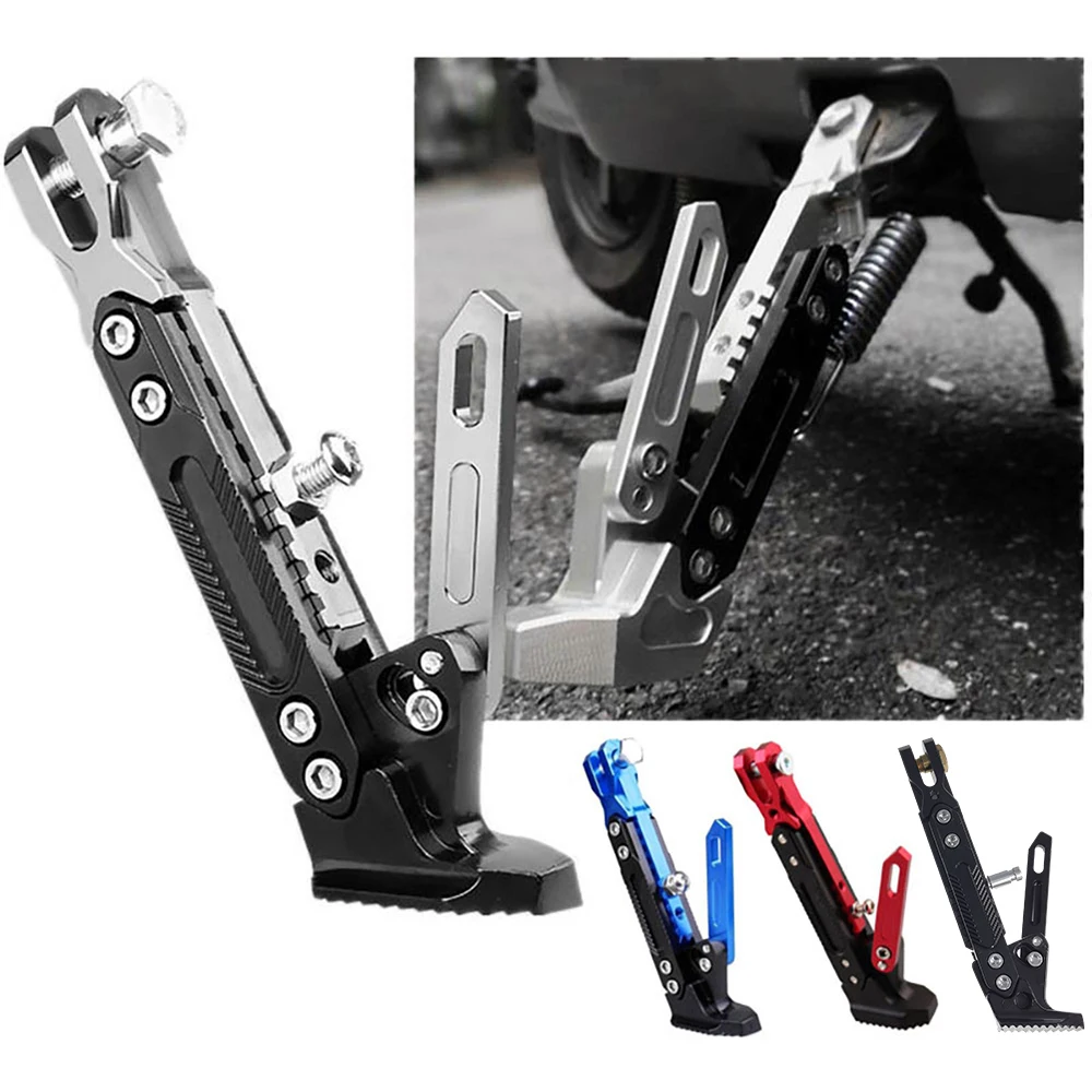 1 Pcs Universal Aluminum Alloy Motorcycle Kickstand Adjustable Foot Side Support Parking Kickstand for Electric Motorbike
1 Pcs Universal Aluminum Alloy Motorcycle Kickstand Adjustable Foot Side Support Parking Kickstand for Electric Motorbike