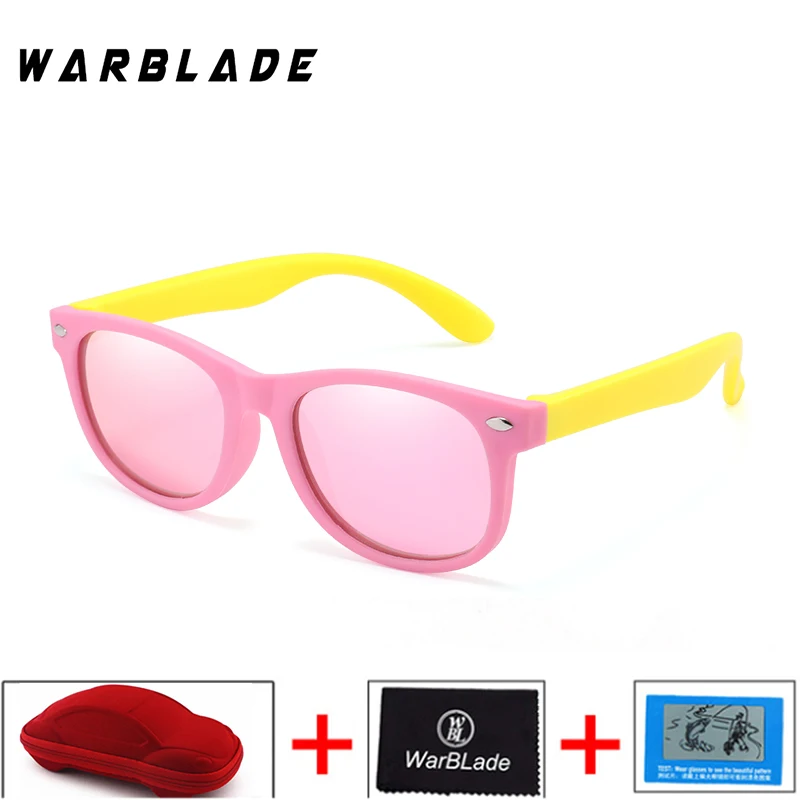 

WarBlade New Kids Sunglasses Oculos De Sol Children Polarized Sun Glasses Boys Girls Baby Silicone Safety Glasses Eyewear UV400