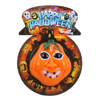 

New Halloween Decoration Scary Pumpkin Mural Flashing Haunted Sound Control Voice-activated