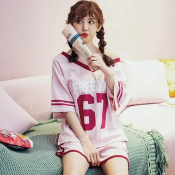 Loose Quality Goods 100% Cotton Pajamas Women Short - Sleeved Summer Student Han Edition Shorts Thin Household To Take
Loose Quality Goods 100% Cotton Pajamas Women Short - Sleeved Summer Student Han Edition Shorts Thin Household To Take