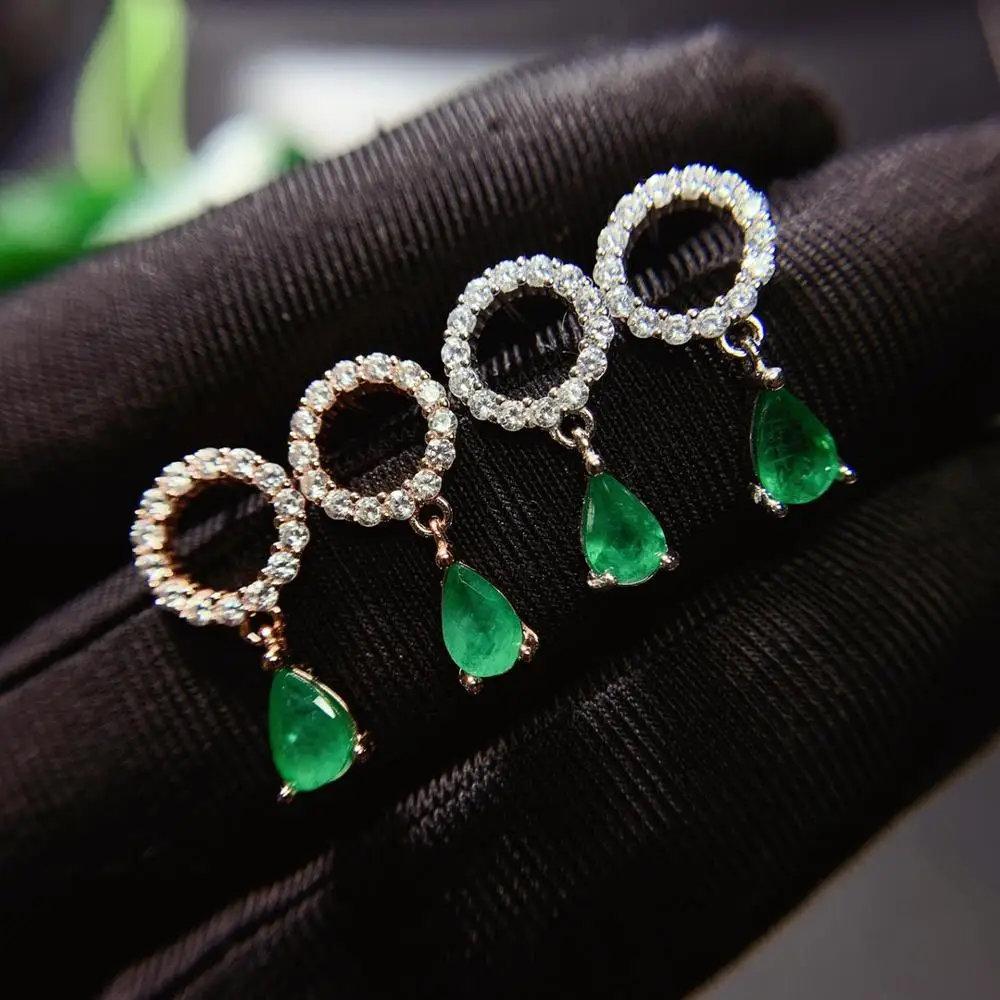SHILOVEM 925 sterling silver Natural Emerald stud earrings classic fine Jewelry women wedding wholesale 4*6mm yhe0406663agml
SHILOVEM 925 sterling silver Natural Emerald stud earrings classic fine Jewelry women wedding wholesale 4*6mm yhe0406663agml