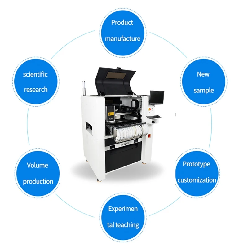 Pick Place Machine ND7 with 6pcs flying cameras/6 heads and Conveyor/ LED Chip Mounter Machine/ LED SMT Assembly Machine
Pick Place Machine ND7 with 6pcs flying cameras/6 heads and Conveyor/ LED Chip Mounter Machine/ LED SMT Assembly Machine