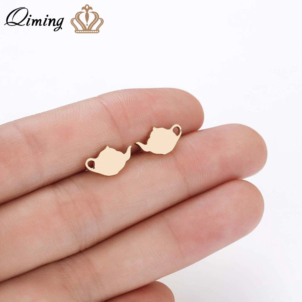 QIMING Chinese Teapot Stud Earrings for Women Kids Traditional Tea Piercing Tiny Earring Fashion Jewelry Party Birthday Gift
QIMING Chinese Teapot Stud Earrings for Women Kids Traditional Tea Piercing Tiny Earring Fashion Jewelry Party Birthday Gift