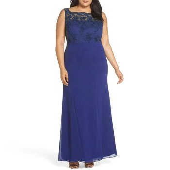 2020 On Sale Royal Blue Full Length Chiffon Lace Top Mother Dresses Sleeveless Mother of the Groom Gowns Boat Neck Cheap
2020 On Sale Royal Blue Full Length Chiffon Lace Top Mother Dresses Sleeveless Mother of the Groom Gowns Boat Neck Cheap