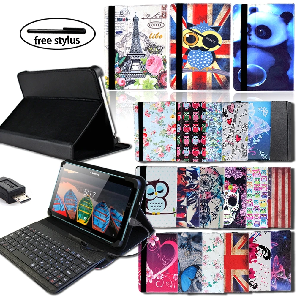 Multicolor Leather Tablet Stand Folio Cover Case Wired Keyboard Suitable for Lenovo Miix 2/Phab/Tab 8/Tab E7/E8/Tab A7-30 Tablet
Multicolor Leather Tablet Stand Folio Cover Case Wired Keyboard Suitable for Lenovo Miix 2/Phab/Tab 8/Tab E7/E8/Tab A7-30 Tablet