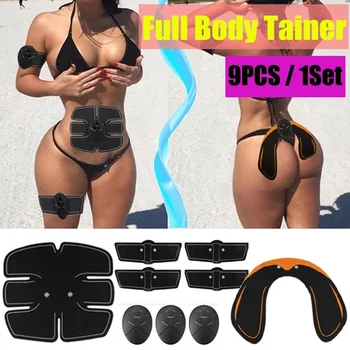9PCS/Set EMS Muscle Training Gear Remote Control Abdominal Muscle Trainer Fat Burning Smart Body Building Fitness Kits 
9PCS/Set EMS Muscle Training Gear Remote Control Abdominal Muscle Trainer Fat Burning Smart Body Building Fitness Kits