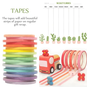 60PCS/Set 20 Colors Tapes Set Decorative Masking DIY Tapes for Children and Gifts Wrapping
60PCS/Set 20 Colors Tapes Set Decorative Masking DIY Tapes for Children and Gifts Wrapping