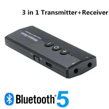 3 in 1 Bluetooth 5.0 Transmitter Receiver 3.5mm Bluetooth Aux Adapter Audio Wireless Adapter for TV
3 in 1 Bluetooth 5.0 Transmitter Receiver 3.5mm Bluetooth Aux Adapter Audio Wireless Adapter for TV