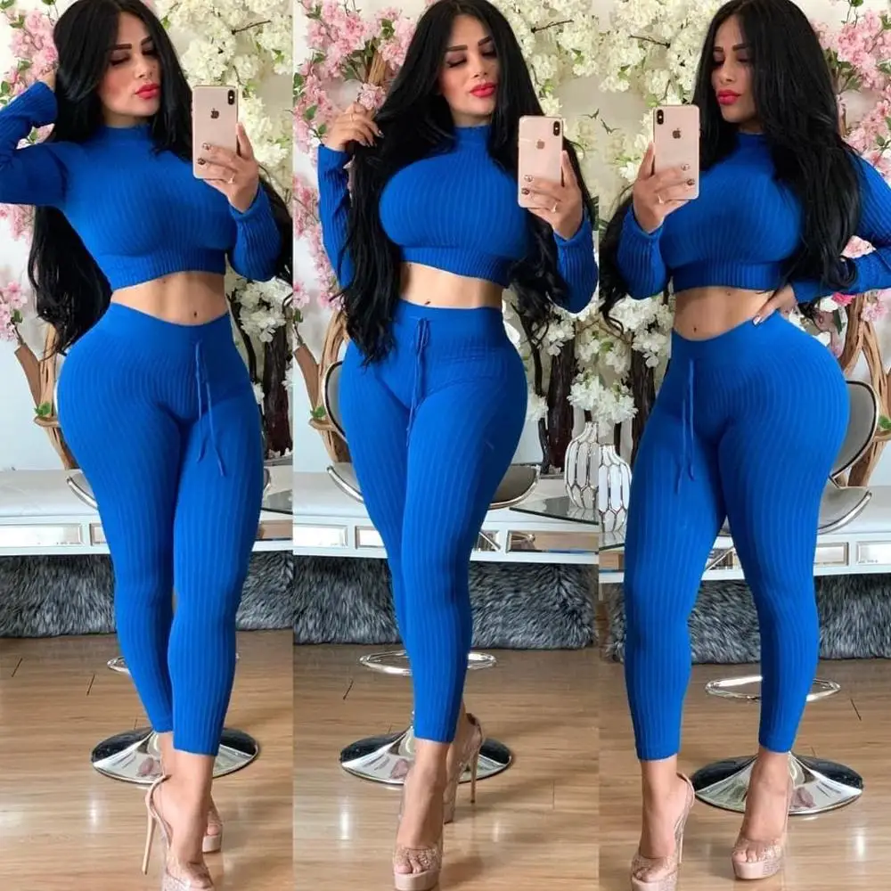 Solid Color 2 Piece Set Office Lady Turtleneck Full Sleeve Pullover Short Top+Drawstring Skinny Ankle-Length Pants LCLDS3171
Solid Color 2 Piece Set Office Lady Turtleneck Full Sleeve Pullover Short Top+Drawstring Skinny Ankle-Length Pants LCLDS3171