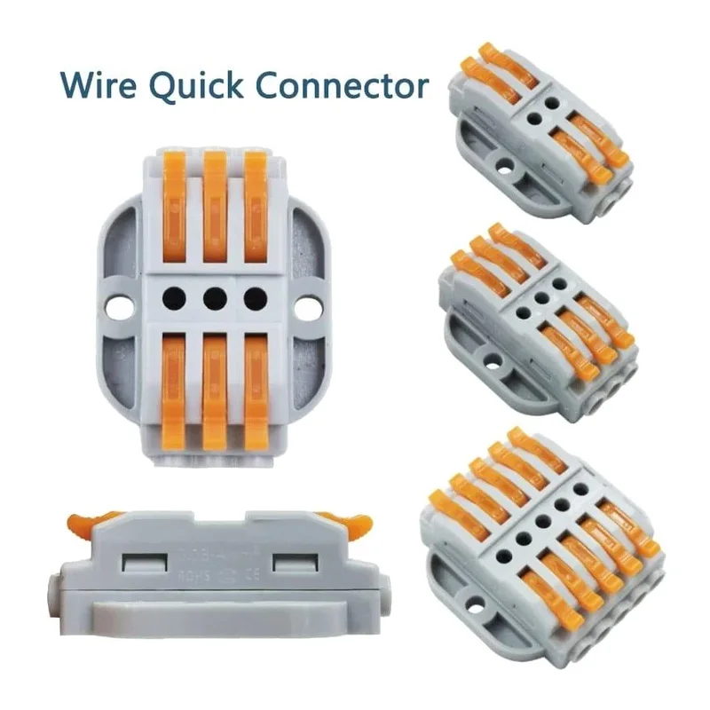 4PCS Quick Wire Connector Terminal Mini Fast Wire Connecting Block Cable Connection Plug Adapter Electrical Wiring Terminator
4PCS Quick Wire Connector Terminal Mini Fast Wire Connecting Block Cable Connection Plug Adapter Electrical Wiring Terminator